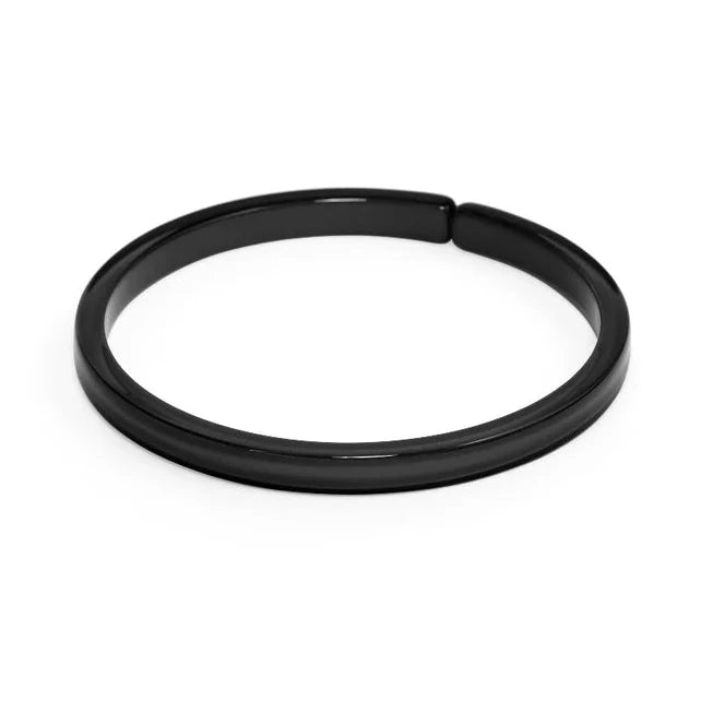 Skinny Resin Bangle Black