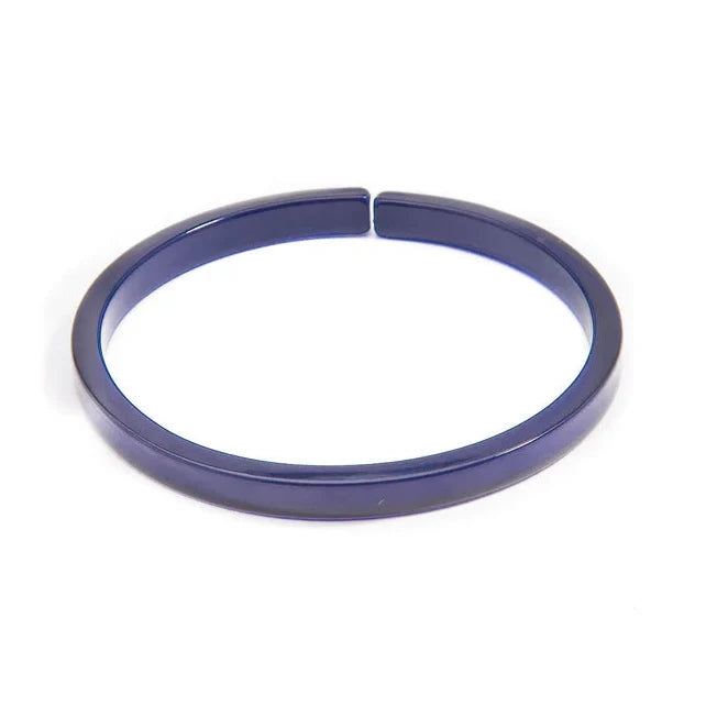 Skinny Resin Bangle Navy