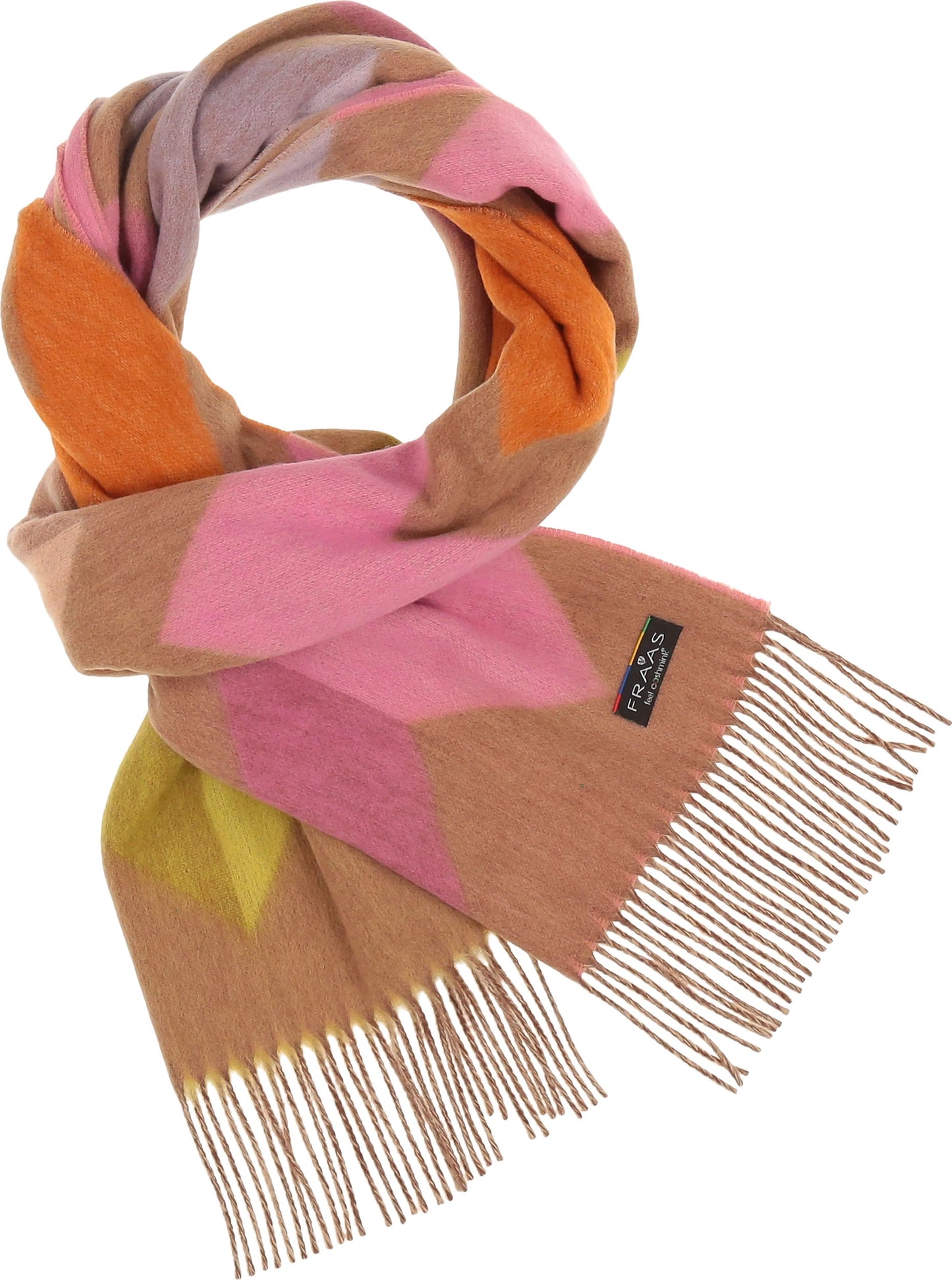Chevron Zig Zag Eco Scarf Camel