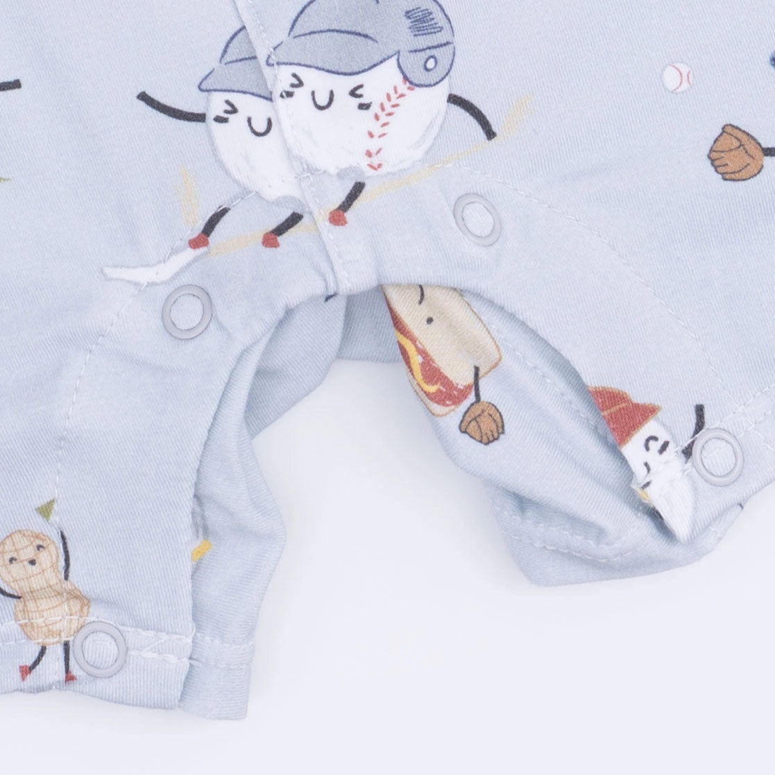 Baseballs Playing Baseball Sleeveless Shortie Romper