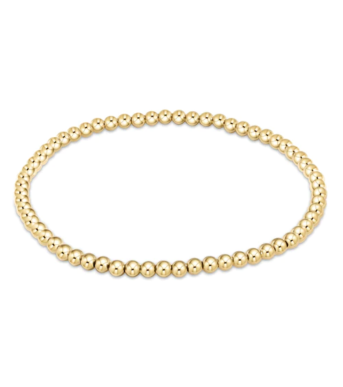 Classic Gold 3mm Bead Bracelet