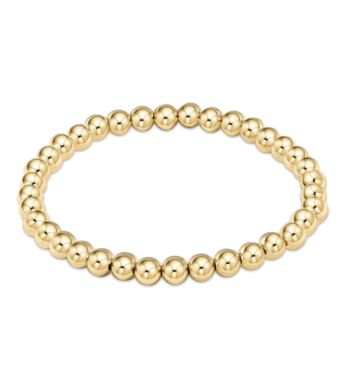 Classic 5mm Gold Bead Bracelet