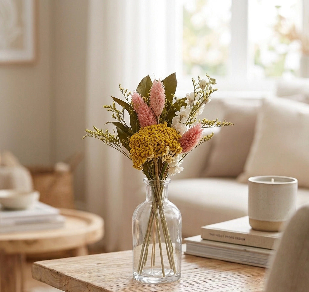 Yarrow & Larkspur Mini Bouquet