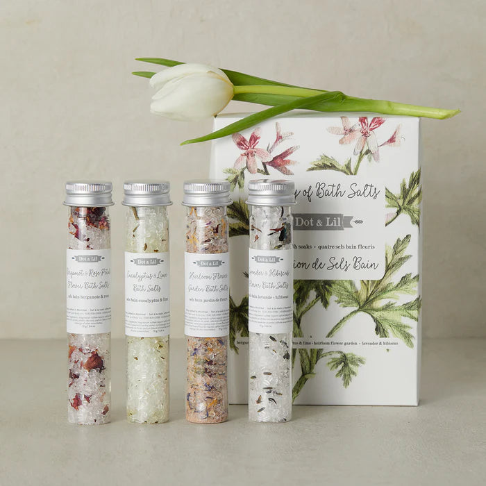 Library of Bath Salts Gift Set of 4