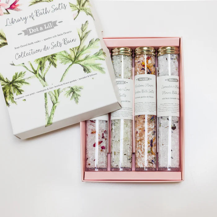 Library of Bath Salts Gift Set of 4