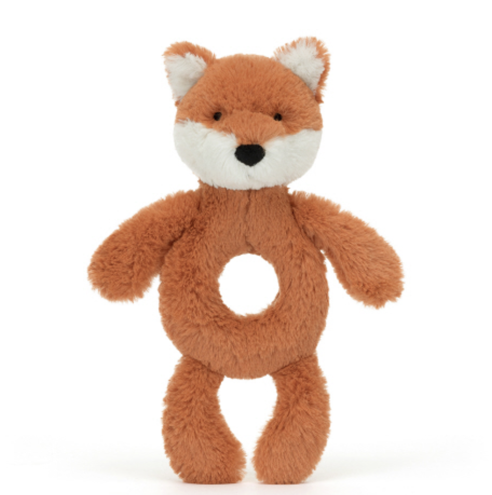 Bashful Fox Ring Rattle