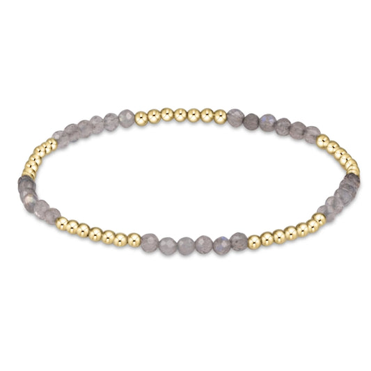 Blissful Pattern 2.5mm Bead Bracelet Labradorite