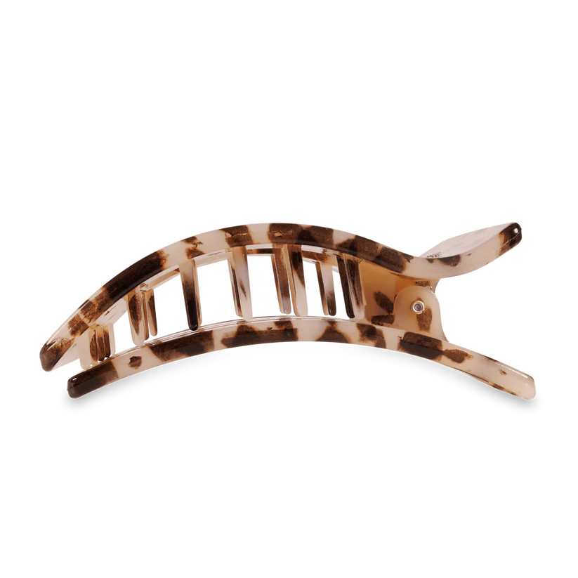 Blonde Tortoise Large Flat Rectangle Hair Clip