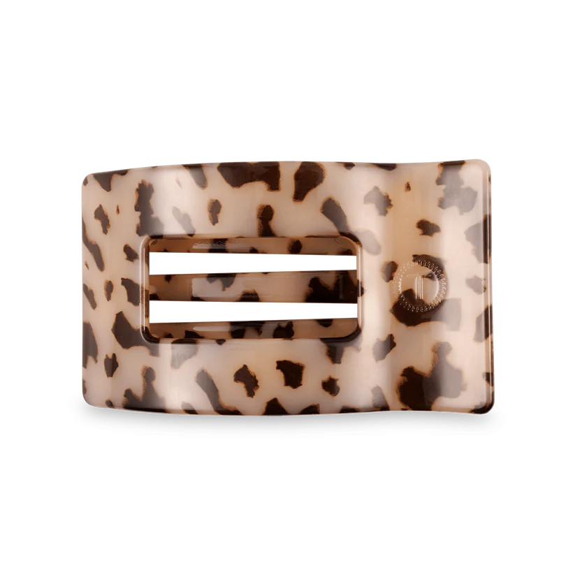 Teleties Medium Flat Rectangle Hair Clip Blonde Tortoise