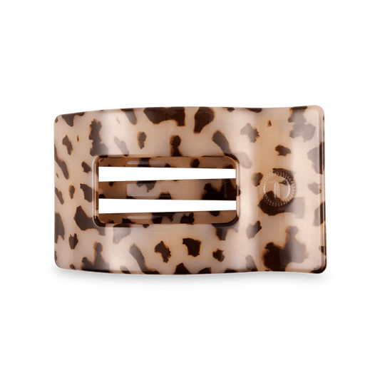 Teleties Medium Flat Rectangle Hair Clip Blonde Tortoise