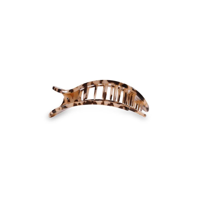 Blond Tortoise Small Flat Round Hair Clip