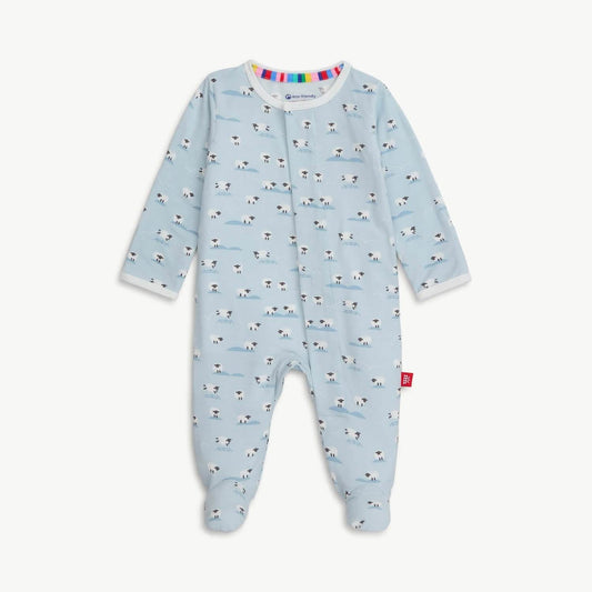 Blue Baa Baa Baby Magnetic Footie