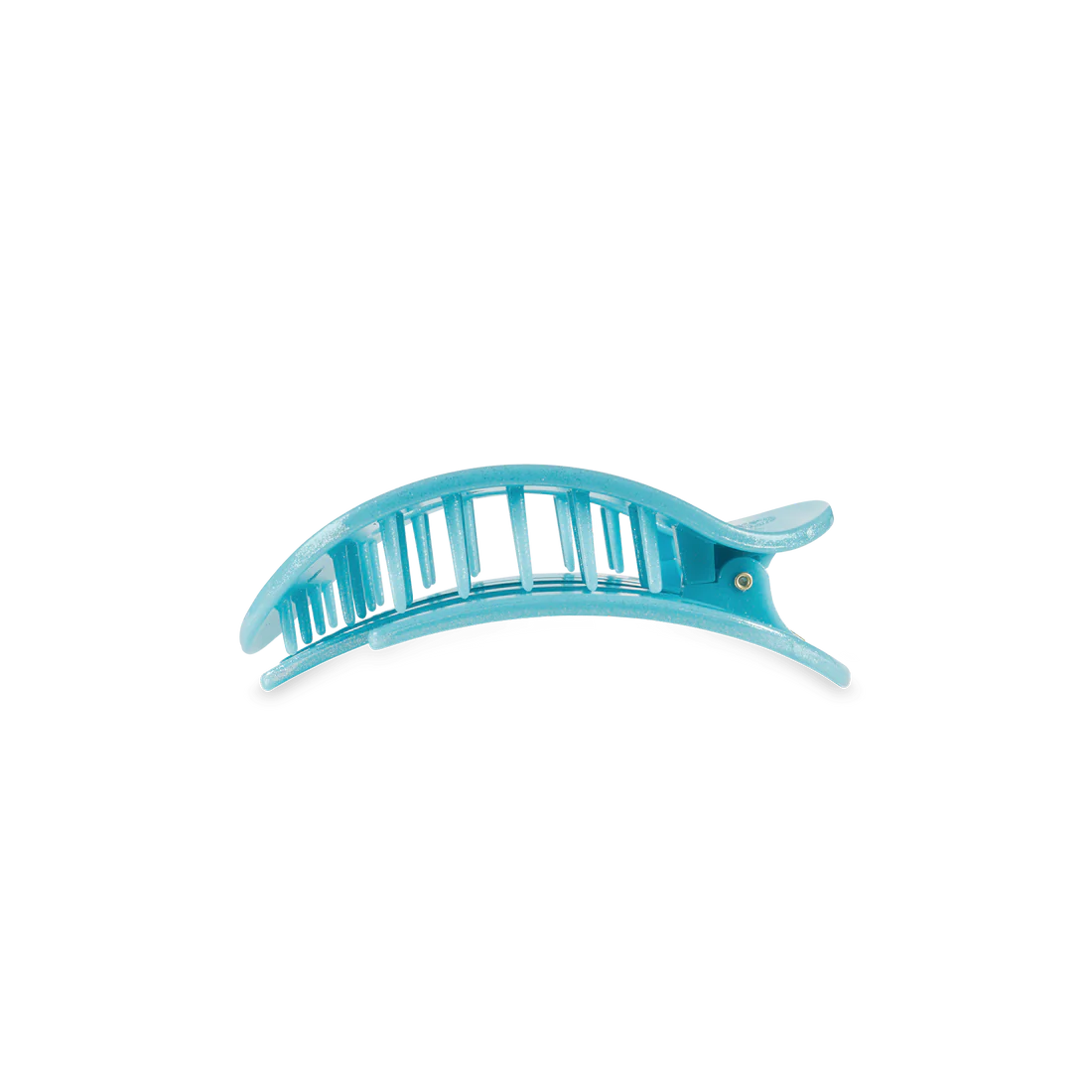 Teleties Small Flat Round Clip Blue Seas