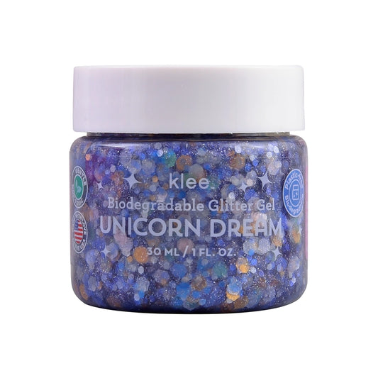 Biodegradable Glitter Gel Unicorn Dream Blue 1oz