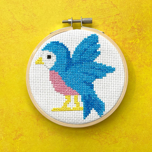 Bluebird Counted Cross Stitch DIY Kit