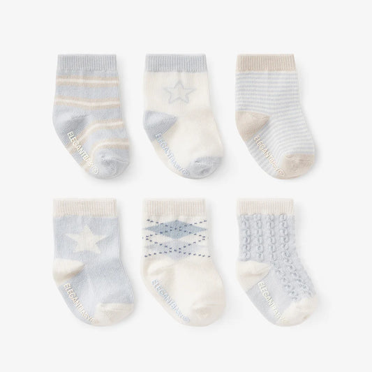 Socks Boxed Set of 6 Blues