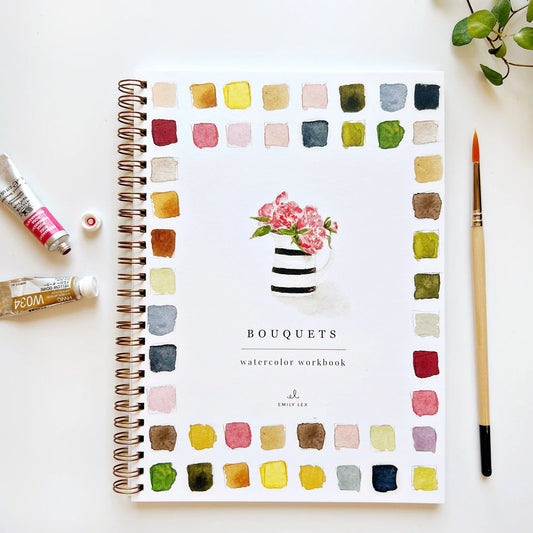 Watercolor Workbook Bouquets