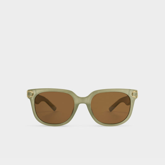 Manhattan Sunglasses Frosted Green Transparent
