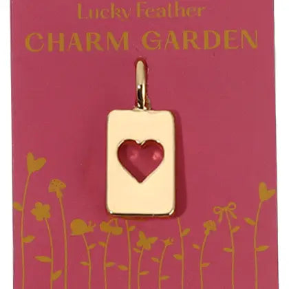 Love Cut Out Heart Charm Garden Charm