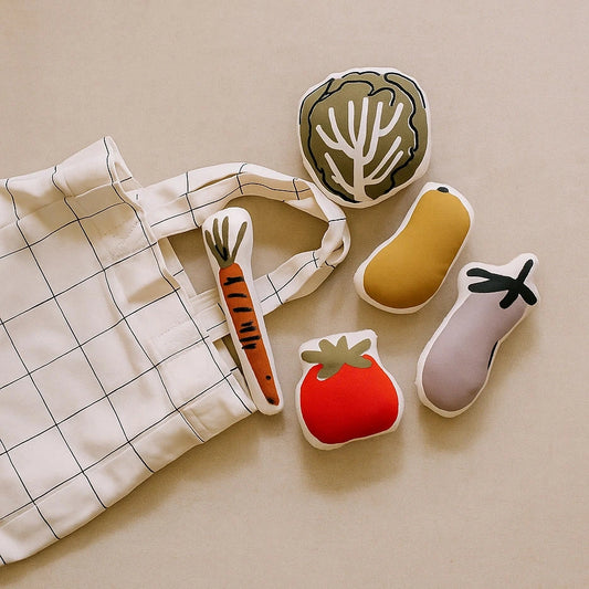 New Farmer's Market Tote with Veggies