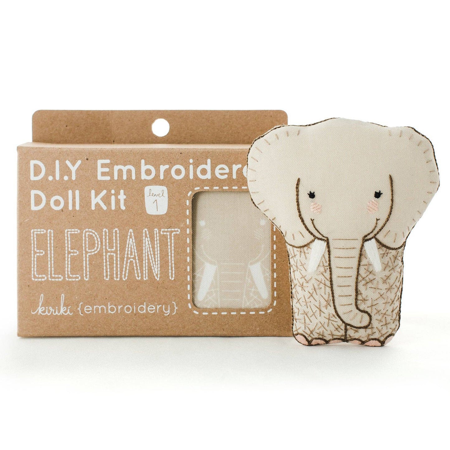 Elephant Embroidery Kit