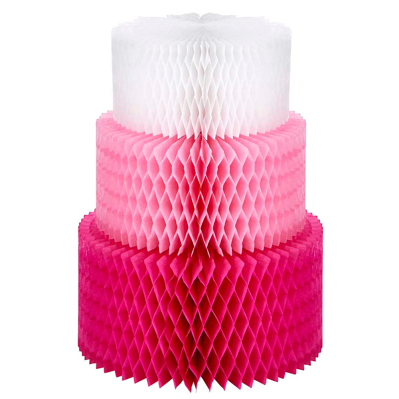 Paper Decoration Birthday Cake Pink