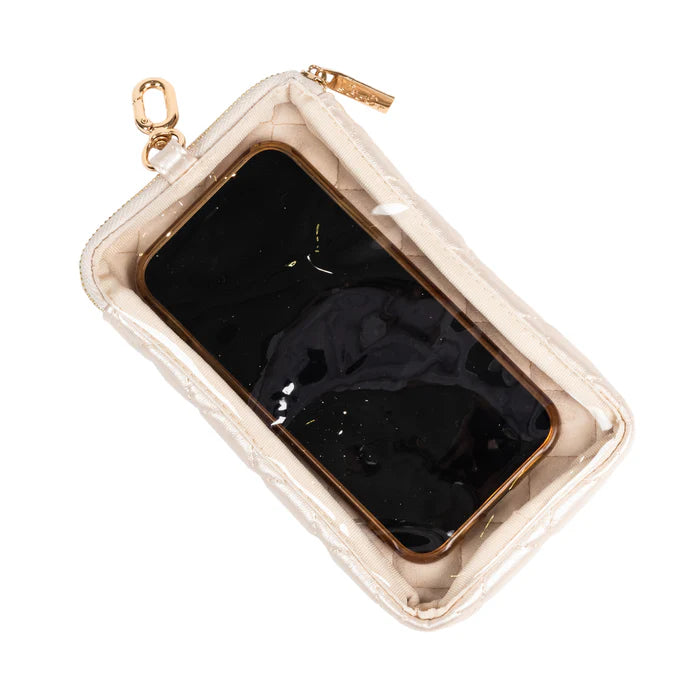 Scout Call Me Maybe Phone Pouch Champagne Quilted