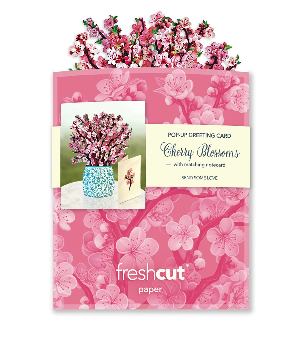 Mini Cherry Blossom Bouquet Pop-up Card