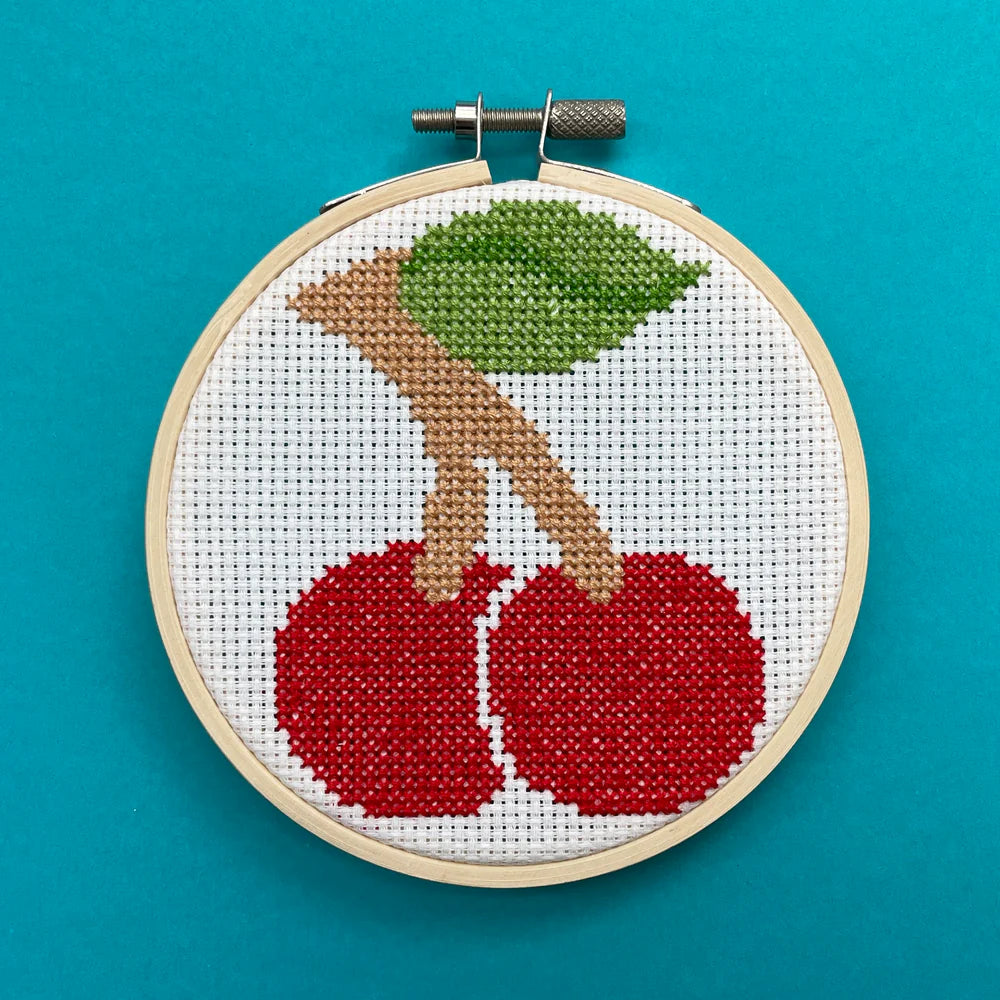 Cherries Counted Cross Stitch DIY Kit