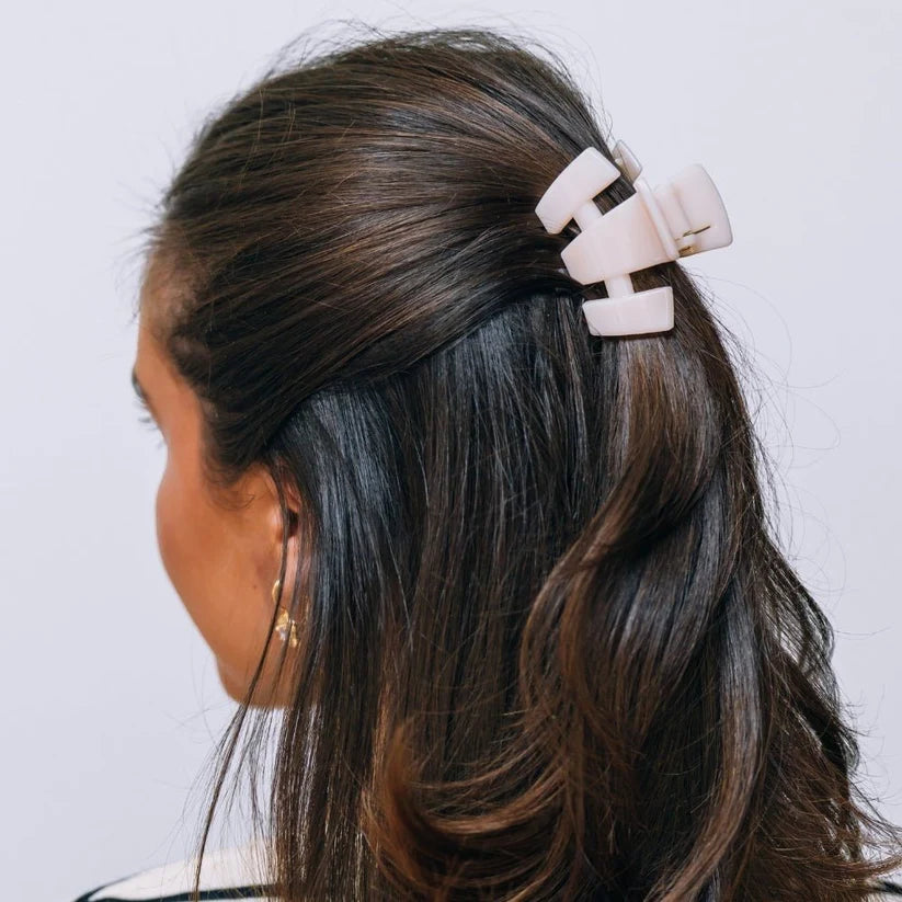 Almond Beige Classic Petite Hair Clip