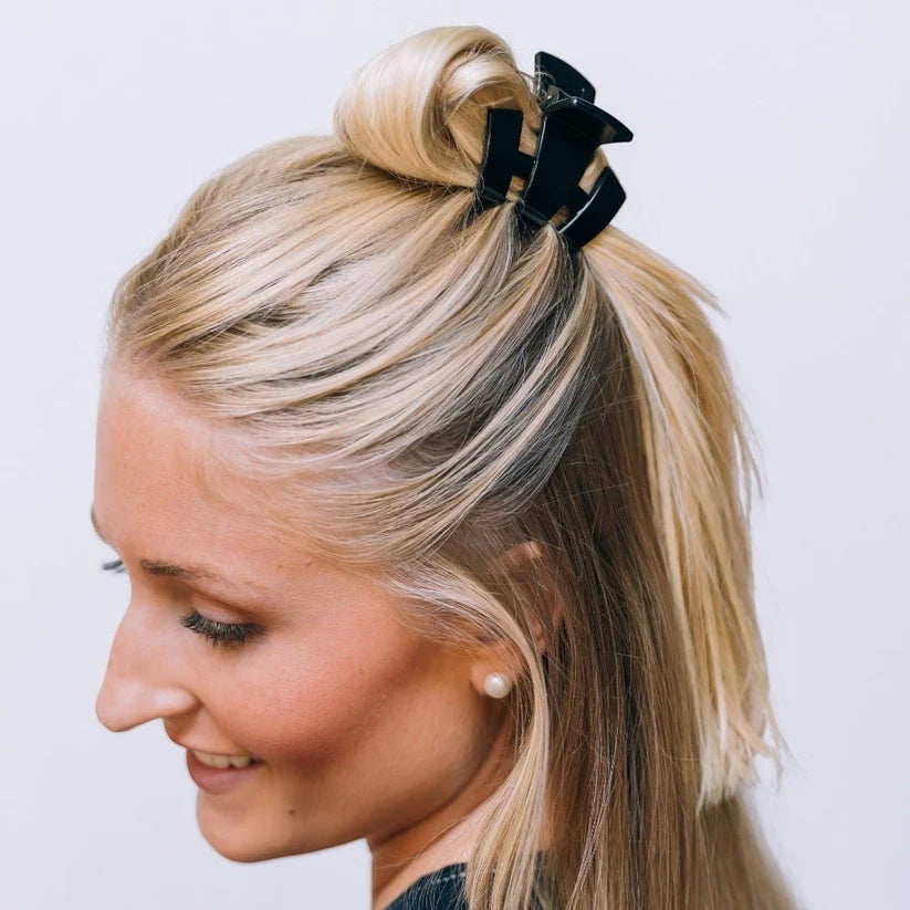 Jet Black Classic Petite Hair Clip