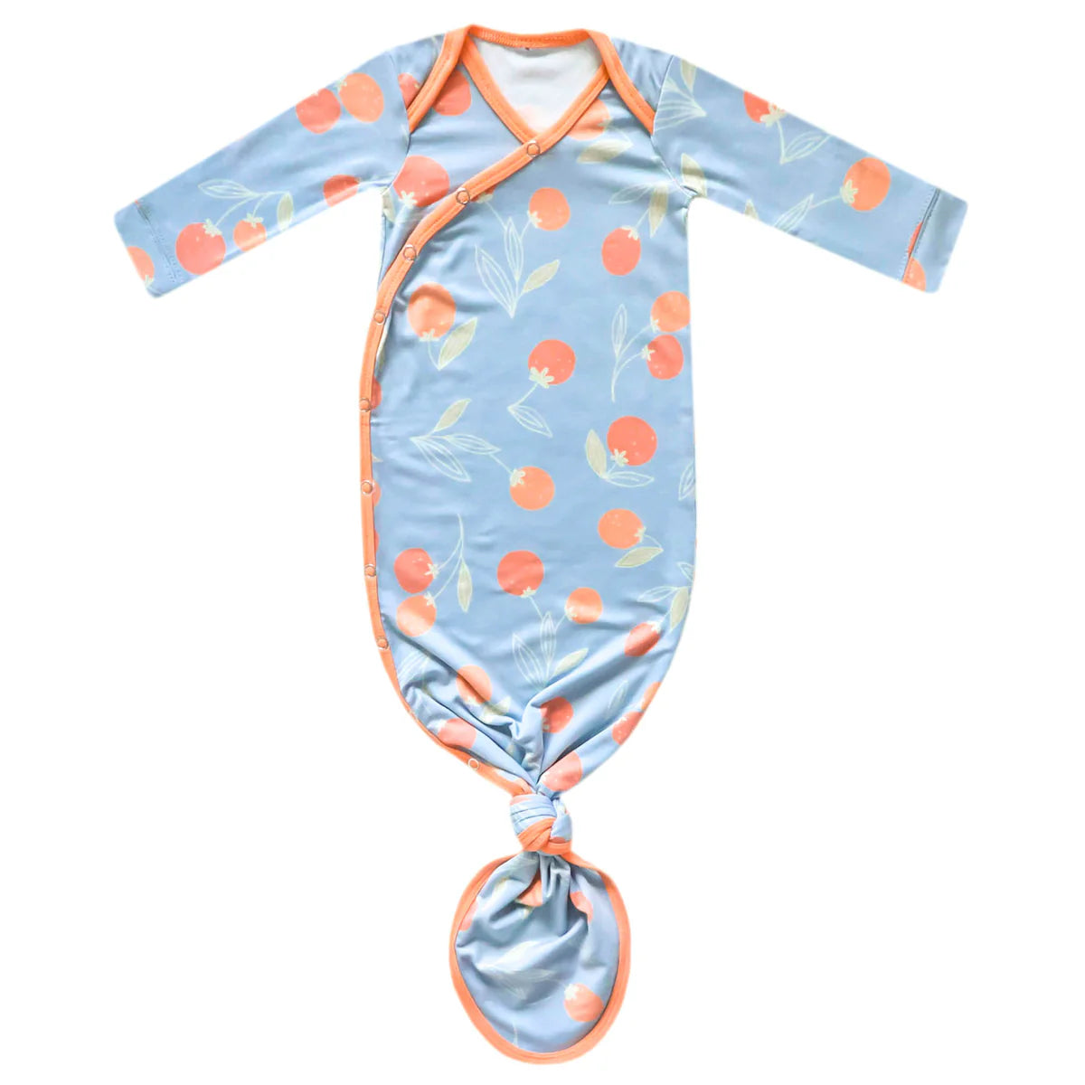 Newborn Knotted Gown Clementine