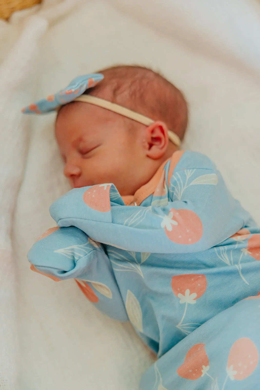 Newborn Knotted Gown Clementine