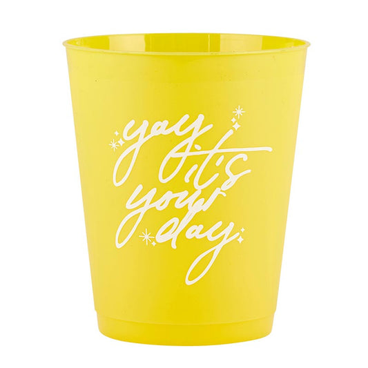 Party Cups Yay It's Your Day Set of 8