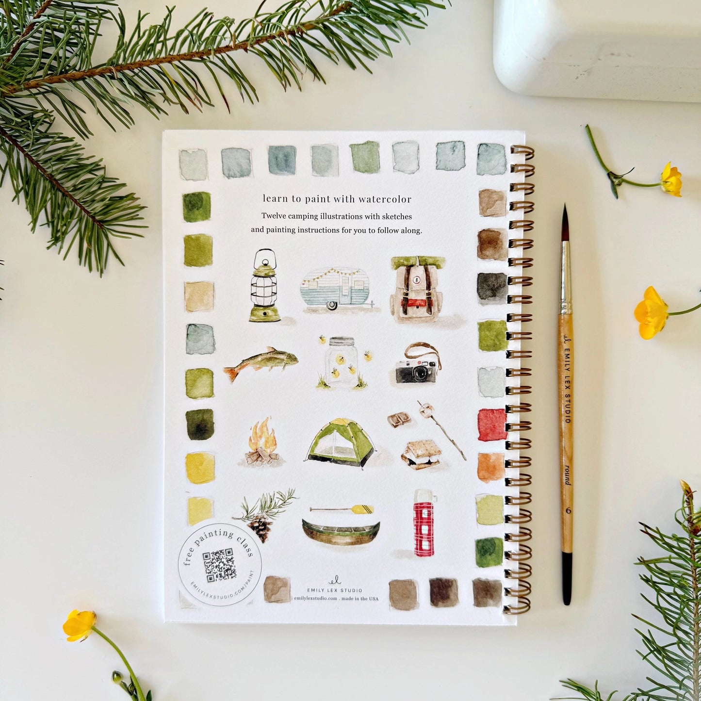 Watercolor Workbook Camping