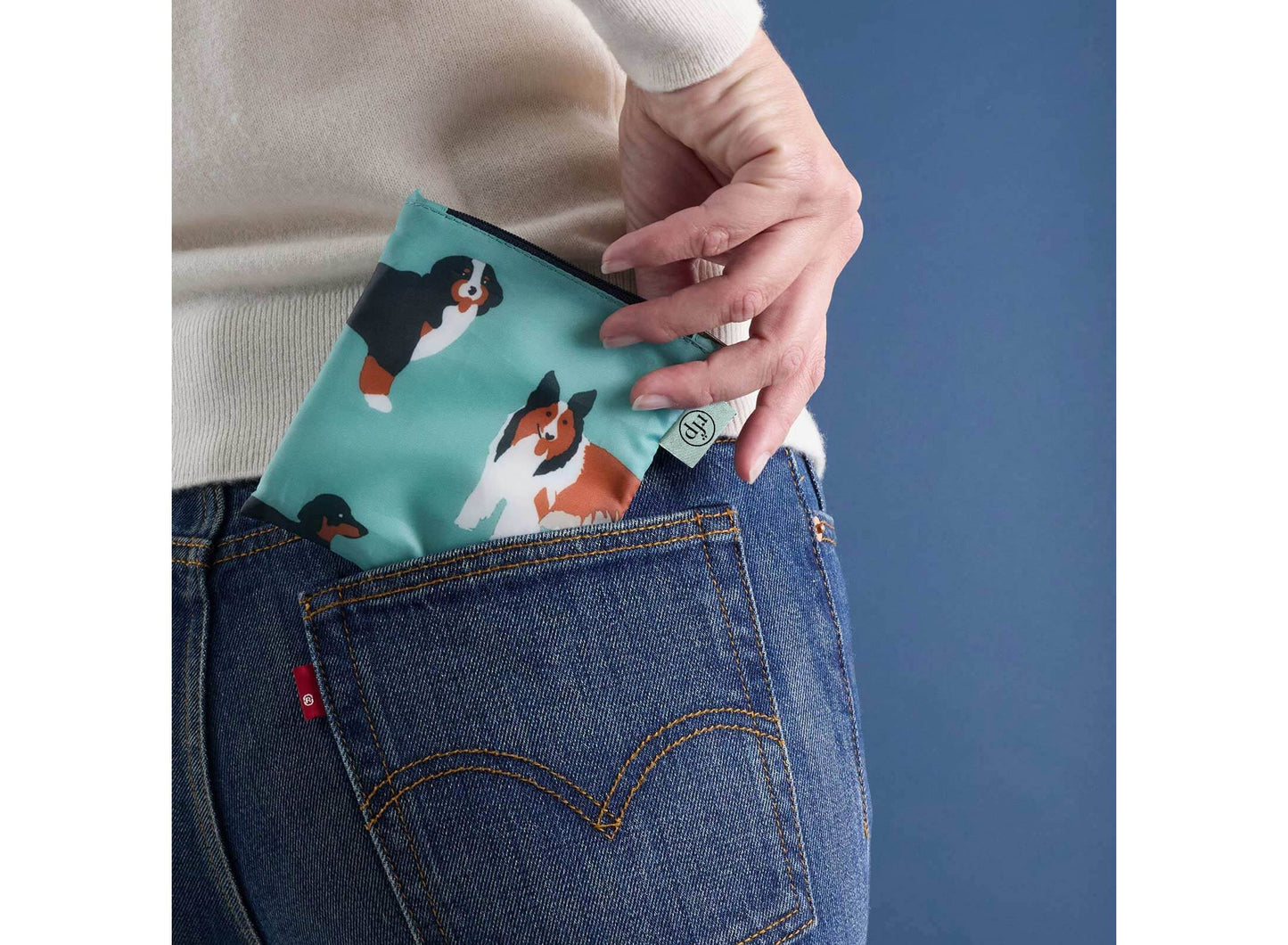 Puppies Blu Bag in a Pouch