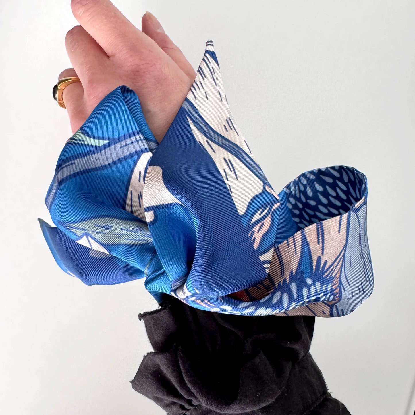 Electric Garden Skinny Silk Scarf