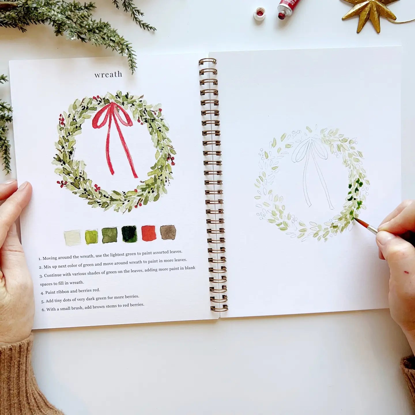 Watercolor Workbook Christmas