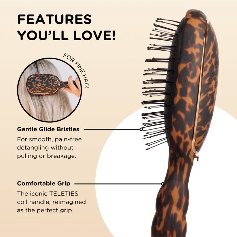 Tortoise Detangler Hair Brush for Fine Hair