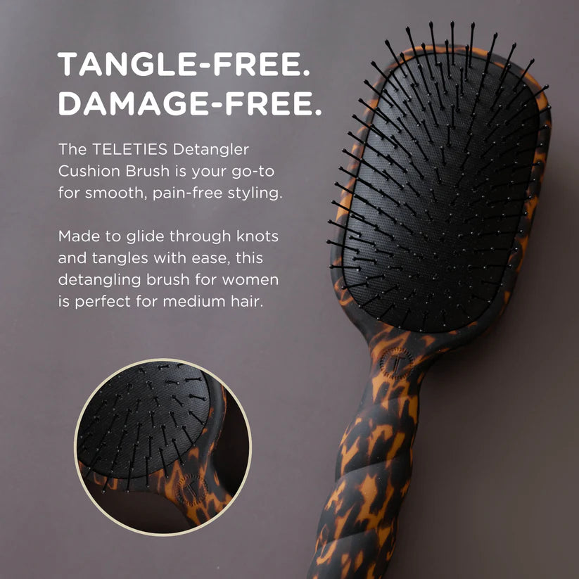 Tortoise Detangler Hair Brush for Medium Hair