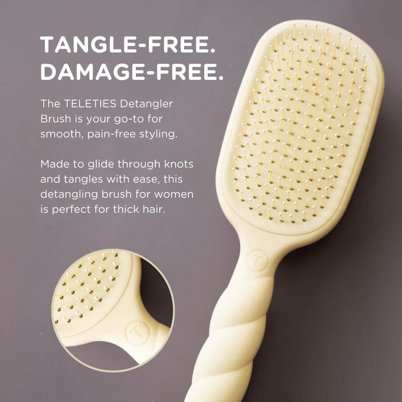 Tan Detangler Hair Brush for Thick Hair