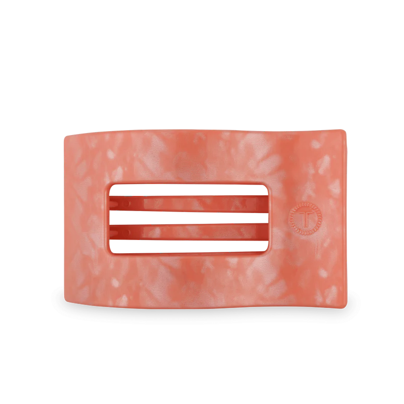 Teleties Large Flat Rectangle Hair Clip Dreamsicle