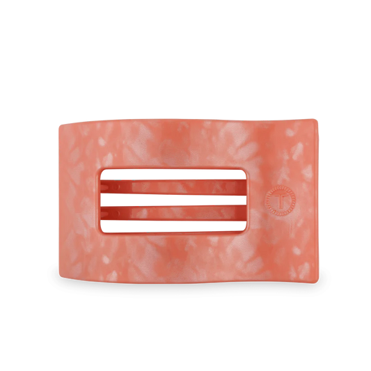Teleties Large Flat Rectangle Hair Clip Dreamsicle
