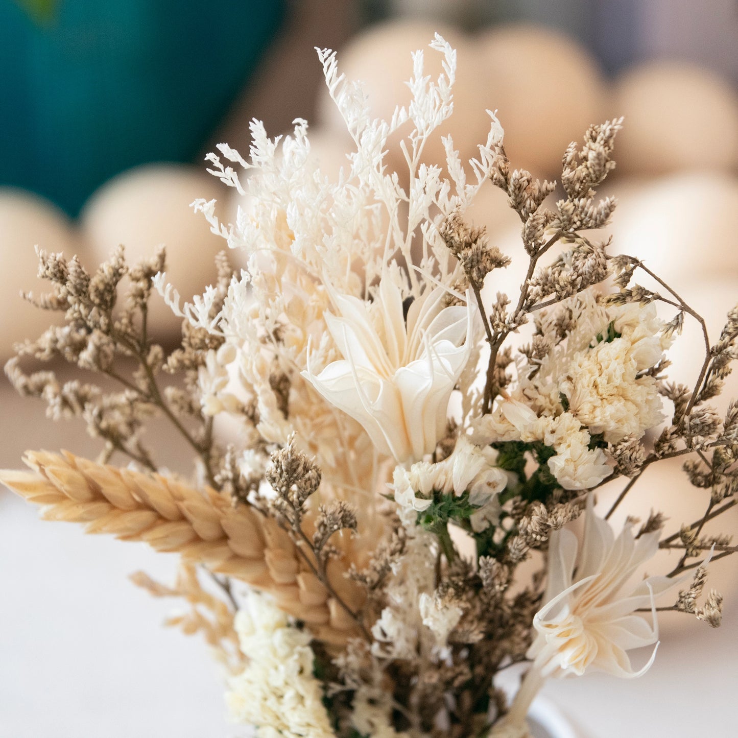 Delicate Floral Ivory Mini Bouquet