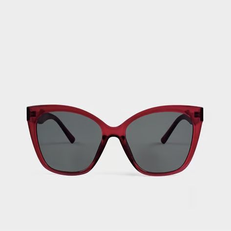 Mykonos Transparent Dark Cherry Sunglasses