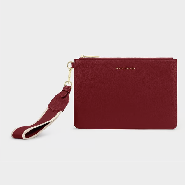 Lottie Crimson Wristlet