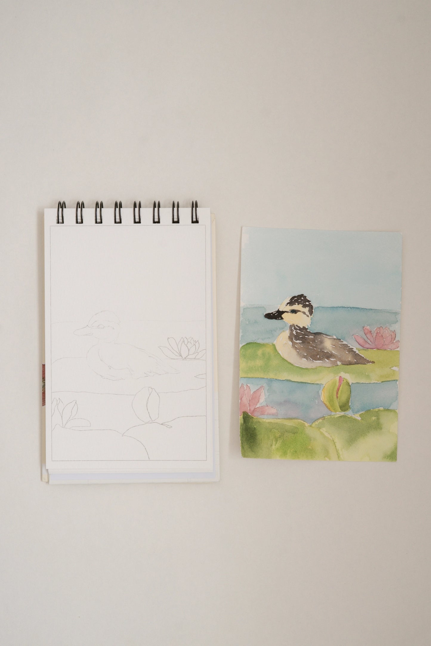 A Little Bit of Spring Mini Watercoloring Book