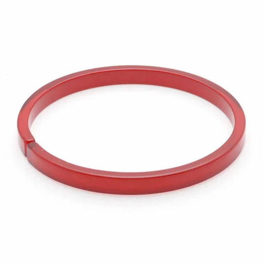 Skinny Resin Bangle Red