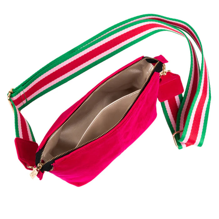 Scout Emily Crossbody Pink Velvet