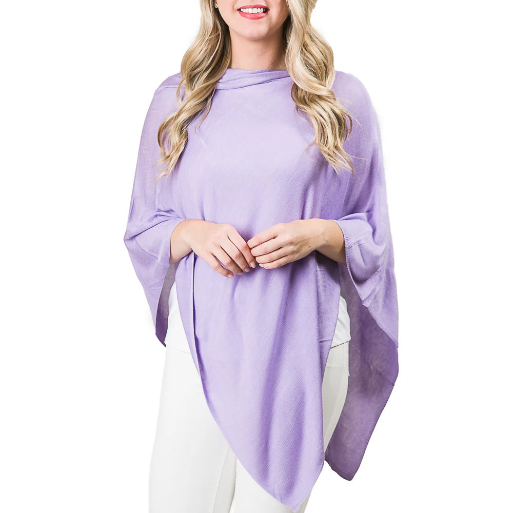 Elsa Bamboo Poncho Lavender